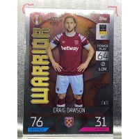 การ์ดนักฟุตบอล Craig Dawson 2022/23 การ์ดสะสม West ham united FC การ์ดนักเตะ เวสต์แฮมยูไนเต็ด เวสแฮม