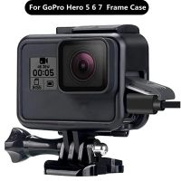 สำหรับ Gopro Essories Gopro Hero 7 6 6 5กรอบกันกระแทกเคสกล้องวีดีโอเคสสำหรับ Gopro Hero5 6 7กล้องแอ็กชันสีดำ