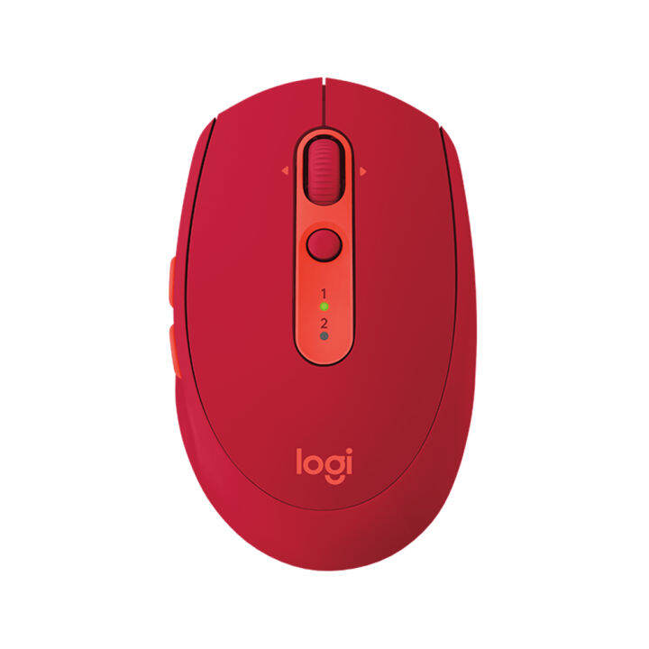 logitech-m590-multi-device-silent-เม้าส์ไร้สาย-เสียงคลิกเบา-สีแดง-ของแท้-ประกันศูนย์-1ปี-ruby