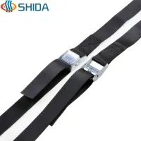 5 pcs 2.5cm wide x150 cm length Metal Cam Buckle Tie Down Strong Nylon Quick Lock Strap Luggage Cargo Belt webbing banding