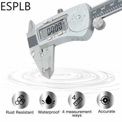 ESPLB กันน้ำ Vernier Scale IP54ความแม่นยำดิจิตอลอิเล็กทรอนิกส์สูง6นิ้ว150มม. เครื่องมือวัดคาลิปเปอร์เหล็กสแตนเลส