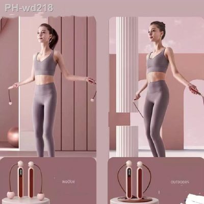 2 in 1 Electronic Calorie Counter Digital Jumping Rope Adjustable Smart Skipping Jump Rope Cordless Ball Fitness Weight Loss 022