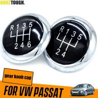 ความเร็ว5/6 Knop Perseneling Mobil ฝาปิดโครเมี่ยมหัวกะโหลกศีรษะกรอบมือจับสำหรับ VW Passat B6 2005-2011 B7 2010-2014 CC 2009-2012