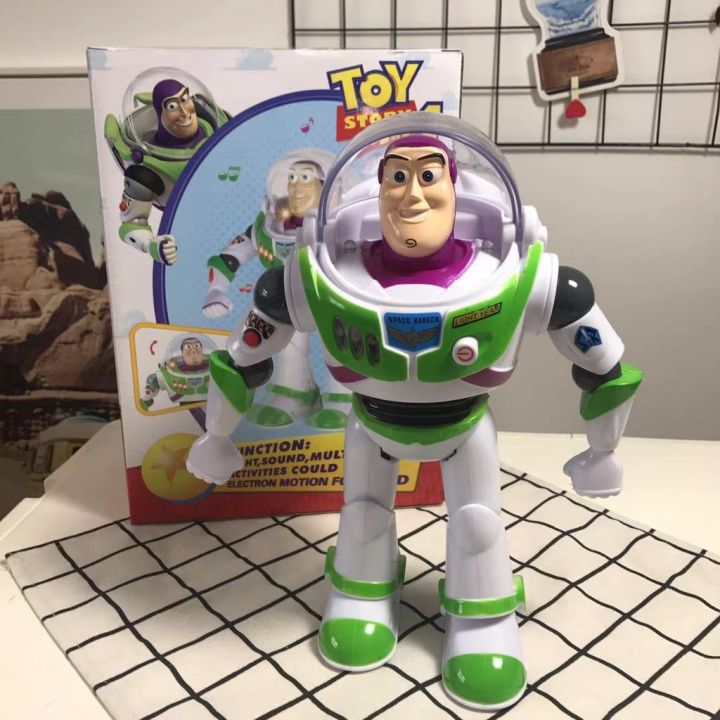 buzz-lightyear-บัส-ไลท์เยียร์-โมเดลของเล่นbuzz-lightyear-toy-story-สู่ความเวิ้งว้างอันไกลโพ้น-เดินได้มีไฟ-มีเสียง-กางปีกได้-ขยับแขนได้