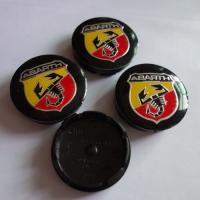 ใหม่4Pcs 56มม.แมงป่อง Abarth Badge โลโก้ศูนย์ล้อรถ Hub จานครอบกระดุมล้อฝาครอบ Refit 5JA601151A yang