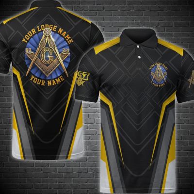 mason Gifts Masonic Polo Jogger Custom Lodge All Over Printed polo shirt
