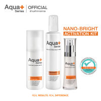 (ส่งฟรี) AquaPlus Nano-Bright Activation Kit ชุดผิวใสไร้สิว (Cleansing Water 150 ml. | Skin Soothing Milky Wash | Radiance-Intensive Essence 30 ml.) คลีนซิ่งสูตรน้ำ โฟมล้างหน้า และเอสเซนส์