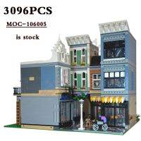 โมเดลประกอบ10255แบบ DIY ทรงสี่เหลี่ยม3096ของเล่นบล็อคก่อสร้างแบบคลาสสิก