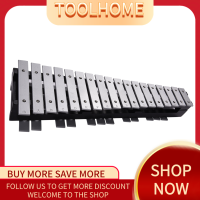 Foldable 30 Note Glockenspiel Xylophone Wooden Frame Aluminum Bars Educational Percussion Musical Instrument Gift with Carrying Bag