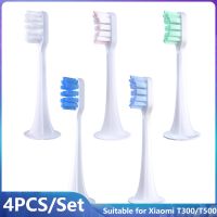 4Pcs Replacement Brush Heads for Xiaomi Mijia T300/T500 Sonic Electric Toothbrush Soft DuPont Bristle Replaceable Mop Nozzle