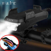 TRLIFE 400 Lumens Multiftion Bike Light With Phone Holder Bicycle Super Bright 20004000MAh Cycling Flashlight