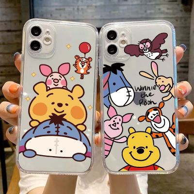 เคสiPhone13 มีความคิดสร้างสรรค์ รูปแบบตลก เคสโทรศัพท์มือถือการ์ตูน โปร่งใส คู่หมีพูห์น่ารักหนัง เคส Disney Winnie the Pooh สำหรับ เคสไอโฟน11 โทรศัพท์ 7 8 plus 11 เคสไอโฟน 12 13 pro max mini เคสไอโฟน 13 เคสไอโฟน เคสไอโฟน7พลัส xs XR iPhone case เคสโทรศัพท์