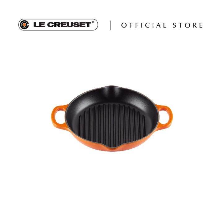 Le Creuset Signature Deep Round Grill 25cm Lazada