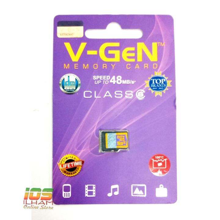VGen Micro SD 8 / 16 / 32 / 64GB Class 6 Memory Card Lazada Indonesia