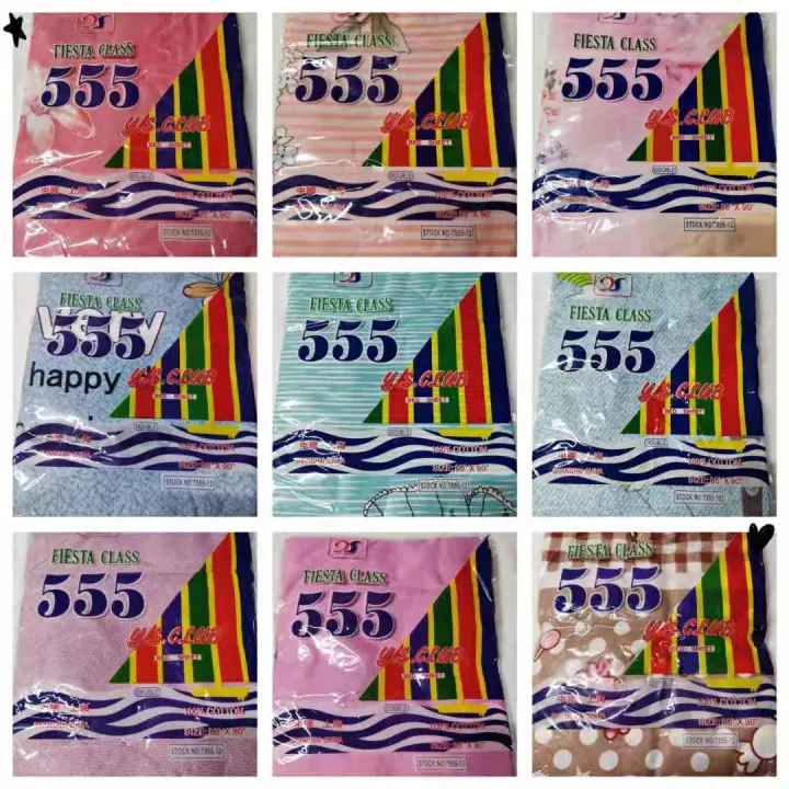 555 blanket 100 cotton floral design Lazada PH