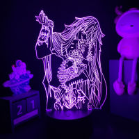 Manga Led Light Black Butler Figure Undertaker 3d Night Light for Bedroom Decor Xmas Gift Acrylic Table Lamp Anime Black Butler