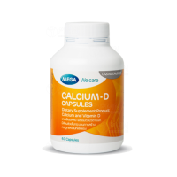 Mega We Care Calcium-D 60 Capsules เมก้า วีแคร์ แคลเซียม-ดี