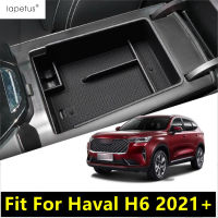 คอนโซลกลางที่เท้าแขนกล่องเก็บออแกไนเซอร์ที่ใส่ภาชนะถาดเหมาะสำหรับ Haval H6 2021 2022อัตโนมัติพลาสติกอุปกรณ์ตกแต่งภายใน