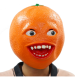 หน้ากากสีส้มที่น่ารำคาญฮาโลวีนเครื่องแต่งกายสำหรับผู้ใหญ่หน้ากากผลไม้ตลก