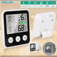 ตัววัดอุณหภูมิความชื้นดิจิตอล LCD พร้อมแม่เหล็ก0 ° C ~ 70 ° C (32 ° F ~ 158 ° F) 20% ~ 99% นาฬิกาปลุกสำนักงานบ้าน