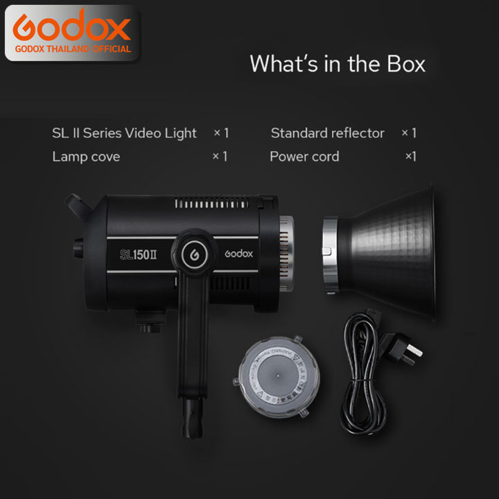 godox-led-sl150ii-150w-5600k-white-ver-bowen-mount-รับประกันศูนย์-godox-thailand-3ปี-sl150-sl-150-ii