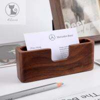 Alwooden ปฏิบัติยื่นบันทึกของตกแต่งโต๊ะจัดงานการ์ดกล่องจัดเก็บเคสนามบัตรธุรกิจ