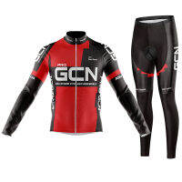 2023ใหม่ Pro Gcn ทีมฤดูใบไม้ร่วงขี่จักรยานย์ชุดเอี๊ยมกางเกง Ropa จักรยานเสือภูเขาย์9D เจลขี่จักรยานกางเกงแขนยาวสูท