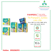 Jumbo Bỉm Pampers Nội Địa Nhật Dán Quần Đủ Size Nb114 S104 M80 L68 Xl50