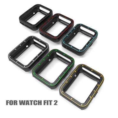 TPU Screen Protector Case for Huawei Watch Fit 2 Protective Cover Scratched Resistant Frame Bumper Shell Shockproof Picture Hangers Hooks