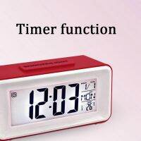 LED Digital Alarm Clock Electronic Digital Alarm Screen Desktop Clock For Home Office Backlight Snooze Data Calendar Desk Clocks