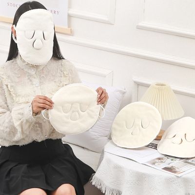 ❏☎ Facial Towels Hot Cold Compress Face Mask Towel Reusable Moisturizing and Hydrating Beauty Thickened Coral Fleece Face Towel