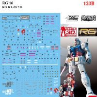 ดีคอลน้ำ [D.L. Darlin] RG16 RX-78-2 Gundam RG 1/144 Water Decal RG 16