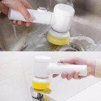 ✑๑ New 5 In 1 Multifunctional electrically driven Household Magic Brush ABS Nylon Kitchen Bathtub Cleaning Window Brush Cleaner