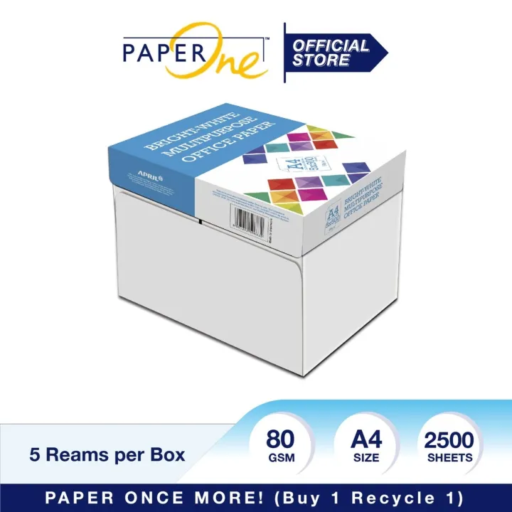 KMJ STORE BrightWhite A4 Multipurpose Office Paper 80gsm 2500 Sheets