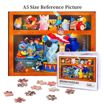 Crowded House Wooden Jigsaw Puzzle 500 Pieces Educational Toy Painting Art Decor Decompression toys 500pcs