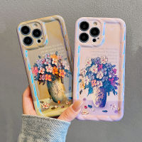 เคสโทรศัพท์ลายดอกไม้แฟชั่นสำหรับ Iphone 14 Pro Max,เคส TPU สำหรับ Iphone 12 13 11 Pro Max 13Pro 12Pro เด็กผู้หญิงคลุมทั้งหมดป้องกันการตกสำหรับป้องกันซิลิโคนแฟนสาว