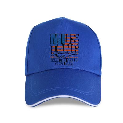 2023 New Fashion  Baseball Cap American Car Mustang Built For Speed 70S Classic Car Sporter Grey Shi，Contact the seller for personalized customization of the logo