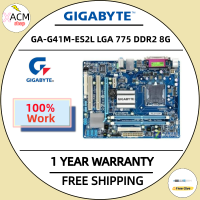 ใช้ Gigabyte GA-G41M-ES2L 100% เมนบอร์ดดั้งเดิม LGA 775 DDR2 8G G41M-ES2L G41เมนบอร์ด SATA II Systemboard