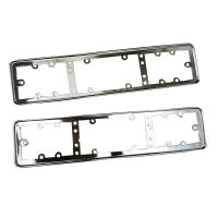 Car License Plate Frame Metal for EU Car License Plate Frame Number Plate Holder 2pcs