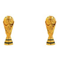 2022 Qatar World Cup Trophy Full Gold Plated Resin Cup Model Souvenir Football Crafts Decoration Fans