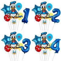 【DT】hot！ 7Pcs Helium Balloons Star Number Birthday Baby Shower Kids Supplies