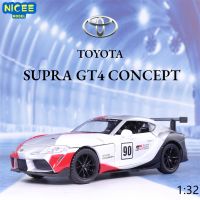 1:32 TOYOTA SUPRA GT4 CONCEPT Diecast Miniature Alloy Car Model Racing Metal Simulation Vehicles Collection Children Gifts A173