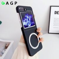 Luxury Hard Magsafe Slim Case for Samsung Galaxy Z Flip 4 3 5 5G Shockproof flip3 flip4 Flip5 Flip 5 Magnetic Phone Cases Cover