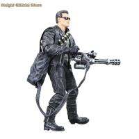 【สินค้าใหม่】เคลื่อนย้าย Neca Terminator 2ฟิกเกอร์ของตกแต่งบ้าน3หัว4กระบอกวันสิ้นสุดของโลกโมเดล T-800 T-800ของขวัญตุ๊กตาขยับแขนขาได้ดีที่สุด