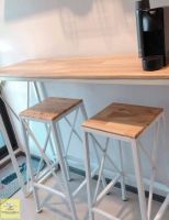 Pro +++ ชุด BarSet โต๊ะบาร์+สตูล2ตัว ราคาดี โต๊ะ บาร์ โต๊ะบาร์ทรงสูง โต๊ะบาร์วินเทจ โต๊ะบาร์กาแฟ