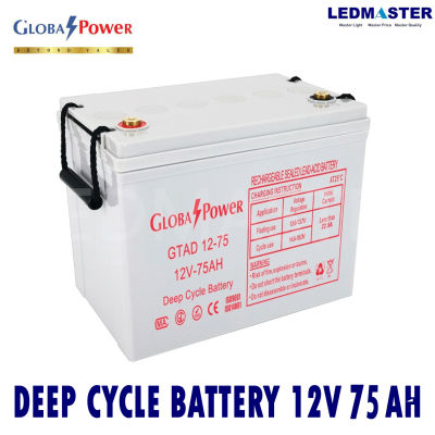 แบตเตอรี่แห้ง 12V รุ่น GTAD (12-75 AH)  Battery Deep cycle เกรด A  เพื่อโซล่าเซลล์