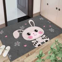 [Fast delivery] Cartoon bathroom floor mat absorbent non-slip entry door floor mat carpet door mat toilet toilet entrance door mat Efficient water absorption