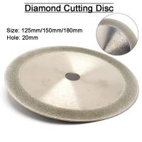 125/150/180mm Double Side Glass Diamond Cutting Disc Saw Blade for Dremel Tools Accessories Grinding Ceramic Tile Jade Agate