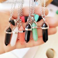 Fashion Magnetic Couple Necklaces For Lovers Heart Distance Natural Stone Pendulum Pendant Necklace Friendship Valentine 39;s Day