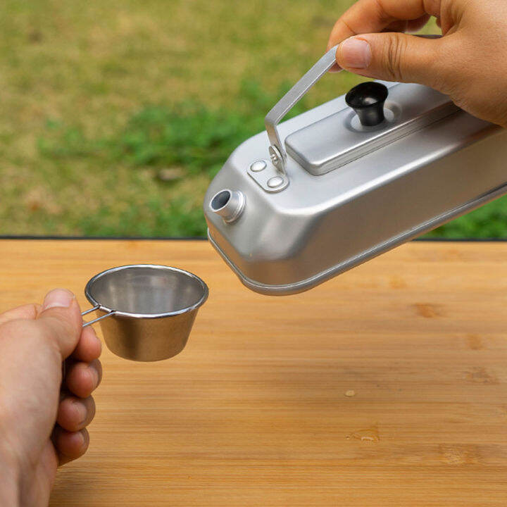 Camping Tea Kettle Lightweight Aluminum Camping Boiling Water Pot for